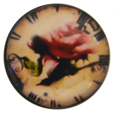 1 Möbelknopf, Möbelgriff, Möbelknopf, Knauf Acryl 40 mm, Timerose #0461