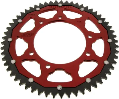 Produktbild von ZF Krone 57 Zähne Teilung 428 Rot Schwarz Dual ZFD-15097-57-ROT
