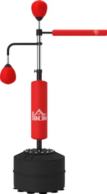 Produktbild von 4-in-1 freistehender Boxsack-Ständer, 160-230 cm höhenverstellbar, Rot