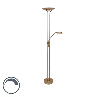 Produktbild von Steinhauer Stehleuchte Biron 2-flammig Bronze Matt 52x27cm