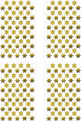 Produktbild von Oblique Unique 216 Sterne Sticker Stern Aufkleber für Weihnachten Weihnachtsdeko Geschenkdeko Basteln Glänzend - gold