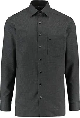 Produktbild von OLYMP Herren Hemd Modern Fit Langarm Schwarz (15) 46