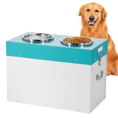 Obrázok produktu pre Zvýšená miska pre psov s úložným priestorom - kapacita 20 kg