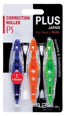 Obrázok produktu pre Korekčný roller, 4,2mm x 6m, PLUS "PS", 3 rôzne farby