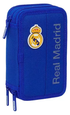 Produktbild von Safta Real Madrid 12.5x19.5x5.5 Cm Triple Mäppchen Blau  Mann Blau One Size