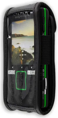 Immagine prodotto di caseroxx custodia in pelle con clip da cintura compatibile con Sony K850i in vera pelle, custodia con clip da cintura e finestra di visualizzazione