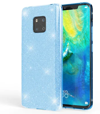 Obrázok produktu pre NALIA puzdro na mobilný telefón kompatibilné s Huawei Mate20 Pro, trblietavé puzdro zadný kryt tyrkysový
