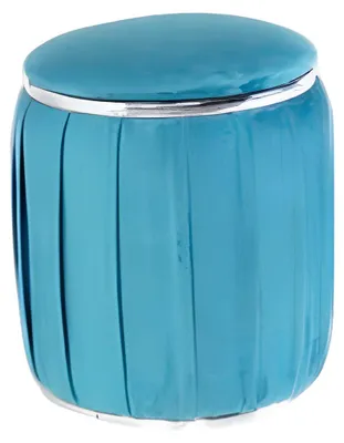Immagine prodotto di Sgabello in legno blu moderno, elegante, compatto per soggiorno e corridoio