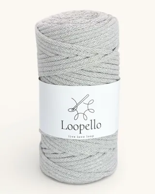 Produktbild von Loopello Baumwollkordel Classic 3 mm 100 m – Grau