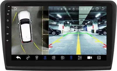 Image de Autoradio avec Bluetooth – CarPlay – Pour Skoda Superb II (2008–2015) – Compatible avec Apple et Android – Stéréo – Navigation – Système de navigation pour voiture