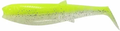 Produktbild von Savage Gear Cannibal Shad 8cm 5g - 5 Gummishads, Farbe:Fluo Yellow Glow