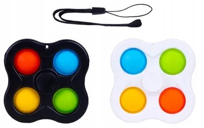Obrázek produktu pro NORIMPEX Spinner Pop It Fidget Hračka Antistresový Brelok