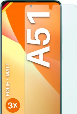 Produktbild von moex® 3x Schutzfolie kompatibel mit Samsung Galaxy A51 - Displayschutzfolie Anti Reflex Folie, Matt