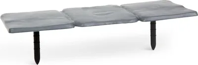 Immagine prodotto di 4x Bordure per aiuole / Bordure per prati / Delimitazioni per giardini – Bordure da giardino in plastica effetto pietra – 24,5 x 10 cm – Grigio – 4 pezzi per set – Per aiuole, prati e vialetti da giardino [11468I]