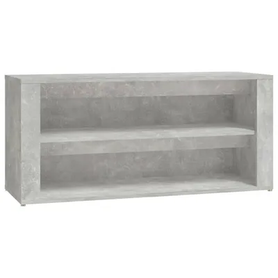 Immagine prodotto di vidaXL Portascarpe grigio cemento 100x35x45 cm materiale a base di legno