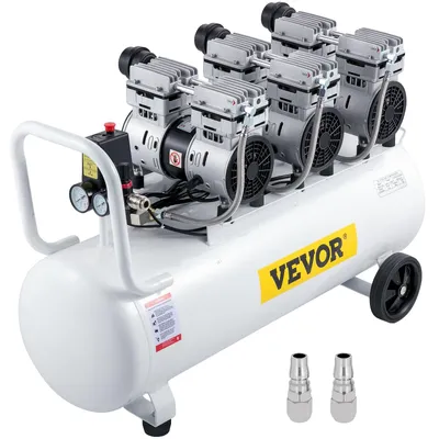 Produktbild von VEVOR-Luftkompressor, 22 Gallonen, ultraleiser, ölfreier Luftkompressor, 100-l-Tank, leiser Luftkompressor, 2,2 kW, ölfreier Kompressor, geräuscharm mit sicherem Magnetventil