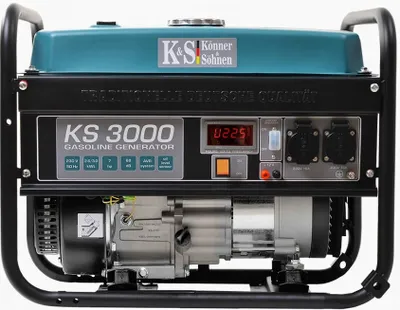 Zdjęcie produktu dla Agregat prądotwórczy Könner & Söhnen KS 3000, 4-suwowy silnik benzynowy 7 KM, generator mocy 3000 W, 16 A, generator 230 V, garaż lub kemping