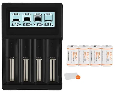 Obrázek produktu pro Baterie, kapacita 800 mAh, dobíjecí lithium-iontová, 4 baterie, 1 nabíječka