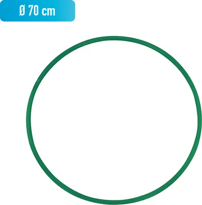 Produktbild von Grevinga® Gymnastikreifen aus Kunststoff (70cm, Grün)