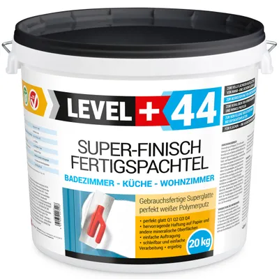 Produktbild von Super Finish Fertig Spachtelmasse 20kg Fugenspachtel Q1-Q4 Weiß Glätten Bad Küche Innenbereich RM44