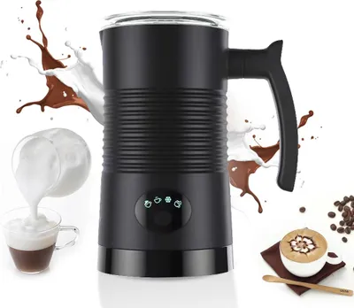 Produktbild von 4-in-1 Milchaufschäumer für heißen&kalten Milchschaum, 400W, herausnehmbarer antihaftbeschichteter Innenraum, 350ml,automatischer Milchaufschäumer