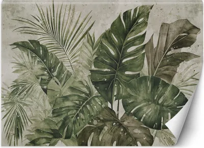 Produktbild von Vlies fototapete Tropische Monstera-Blätter 200x140 cm Feeby Grün inkl. Kleber einfache Montage