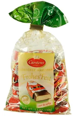 Produktbild von Carstens Lübecker Marzipan Weihnachtsmänner 150g