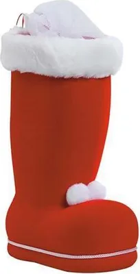 Produktbild von IDENA Idena Nikolausstiefel rot beflockt, 8cm