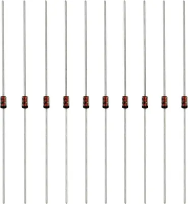 Image de Diode de blocage BAT43 Schottkydiode 30V/0- 2A/DO-35 10 pièces