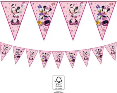 Zdjęcie produktu dla Girlanda flagowa mysz Minnie i Daisy - 230 cm