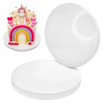 Produktbild von Brand4Cake Styrodur Tortenunterlage Weiß 25 cm Rund Stabil