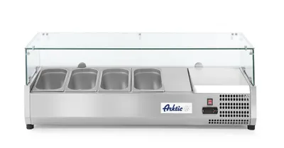 Immagine prodotto di Vetrina refrigerata da banco Arktic per 6xGN1/3 con cappa igienica temprata 1405x420x460mm