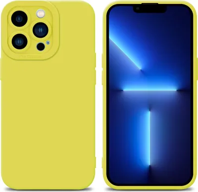 Produktbild von Cadorabo Hülle für Apple iPhone 12 PRO MAX Schutz Hülle in Gelb TPU Silikon Etui Case Handyhülle