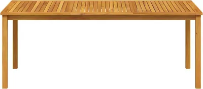 A product shot of a wooden table on a white background.