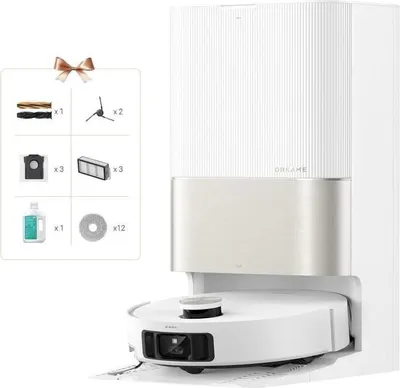 Image de Robot Aspirateur Laveur DREAME X50 Ultra Complete, 20000 Pa, Autonomie 220 Minutes, Navigation 360°, Evitement d'Obstacles IA