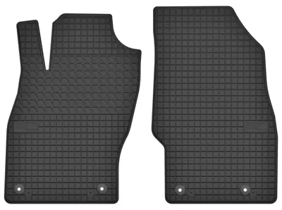 Image de Tapis avant en caoutchouc pour Opel Adam 2012-2019 (hayon) – 2 pièces, noirs, sur mesure