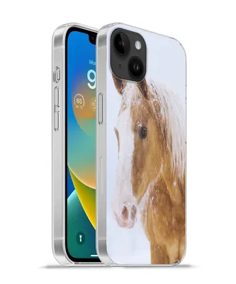 Produktbild von MuchoWow® Handyhülle Schutzhülle Hülle für Apple iPhone 14 Plus - Soft case Pferd - Schnee - Winter Silikon Softcase Handy Hülle - Abbildung
