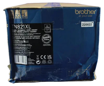 Produktbild von Brother TN-821XLBK, 12000 Seiten, Schwarz, 1 Stück(e)