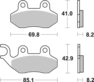 Produktbild von Scooterbelag SBS 140HM (Satz pro Scheibe) Street Ceramic