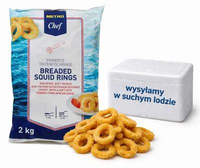 Produktbild von Ummantelte Calamari-Ringe 2kg - Metro Chef