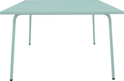 Produktbild von Quadratischer Metall-Gartentisch 120 cm lang - Mandelgrün - MIRMANDE by MYLIA