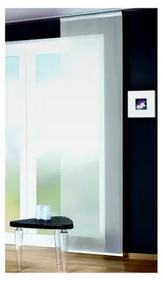 Produktbild von Schiebevorhang Voile, Polyester, Weiß, 245 x 60 cm
