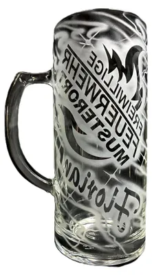 Produktbild von Bierkrug 0,5 l mit individueller Gravur für die Freiwillige Feuerwehr