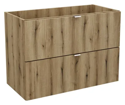 Zdjęcie produktu dla Szafka Pod Umywalkę 80 Cm Dąb 2 Szuflady Cichy Domyk Elegancka