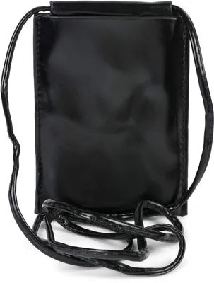 Produktbild von styleBREAKER Damen Handy Umhängetasche Metallic Glanz PU, Schwarz