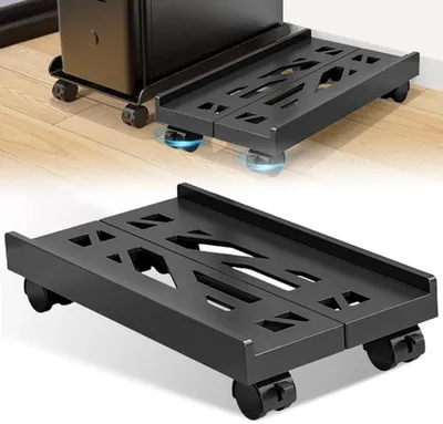 Immagine prodotto di Azomor: supporto regolabile per computer da scrivania con rotelle per una ventilazione ottimale