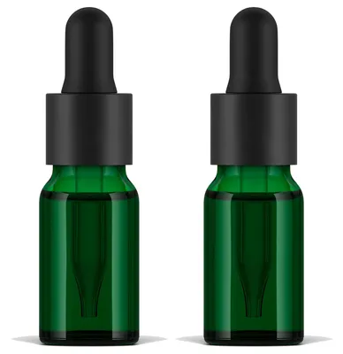 Immagine prodotto di 2 flaconi di vetro con contagocce, da 30 ml, per oli essenziali