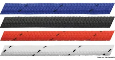 Immagine prodotto di Filo di poliestere Marlow Mattbraid, bianco 4 mm, 200 metri