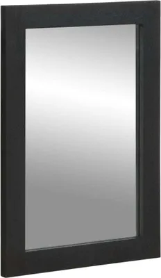 Image de Maison Exclusive - Miroir de salle de bain noir 50x70x2,5 cm Matériau dérivé du bois et laiton