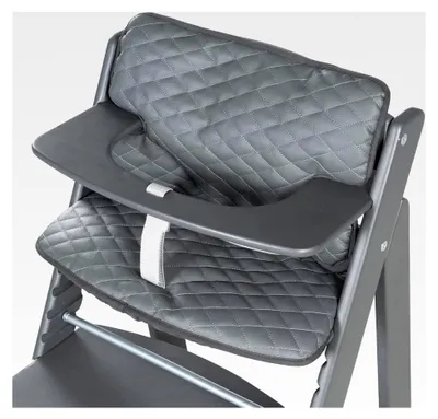 Produktbild von Sitzverkleinerer Sit Up Luxe - 2-teilige Hochstuhleinlage in Graphit - Sitzkissen für alle Sit Up Treppenhochstühle - Anthrazit